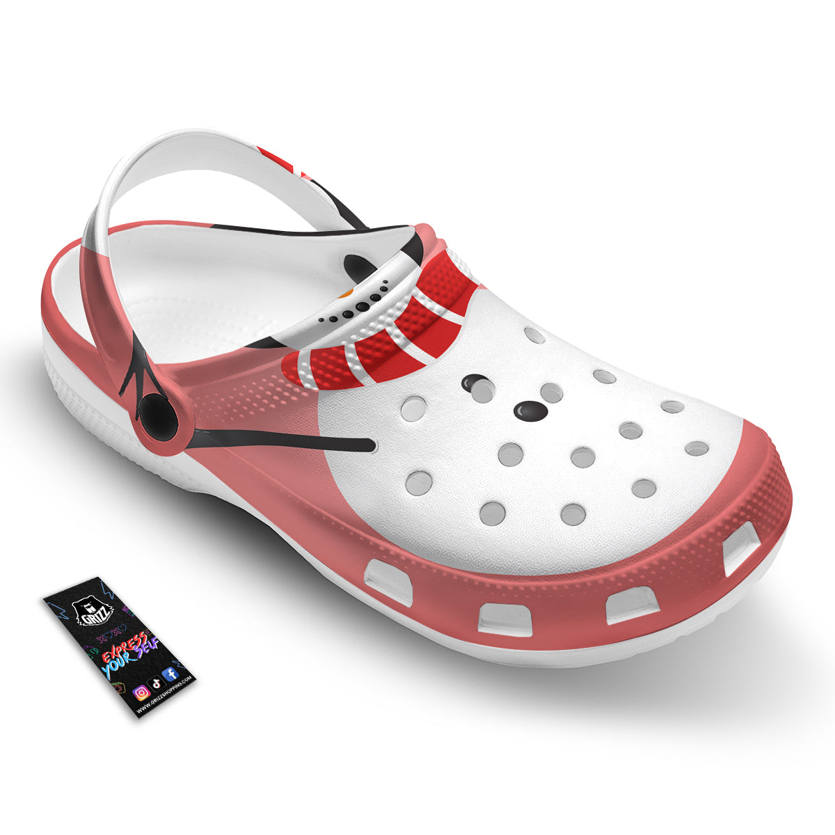 Snowman Cute Print Clog-grizzshop