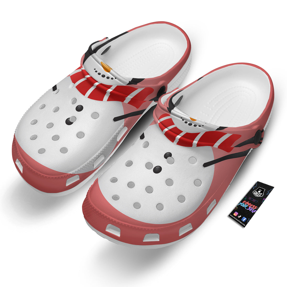 Snowman Cute Print Clog-grizzshop