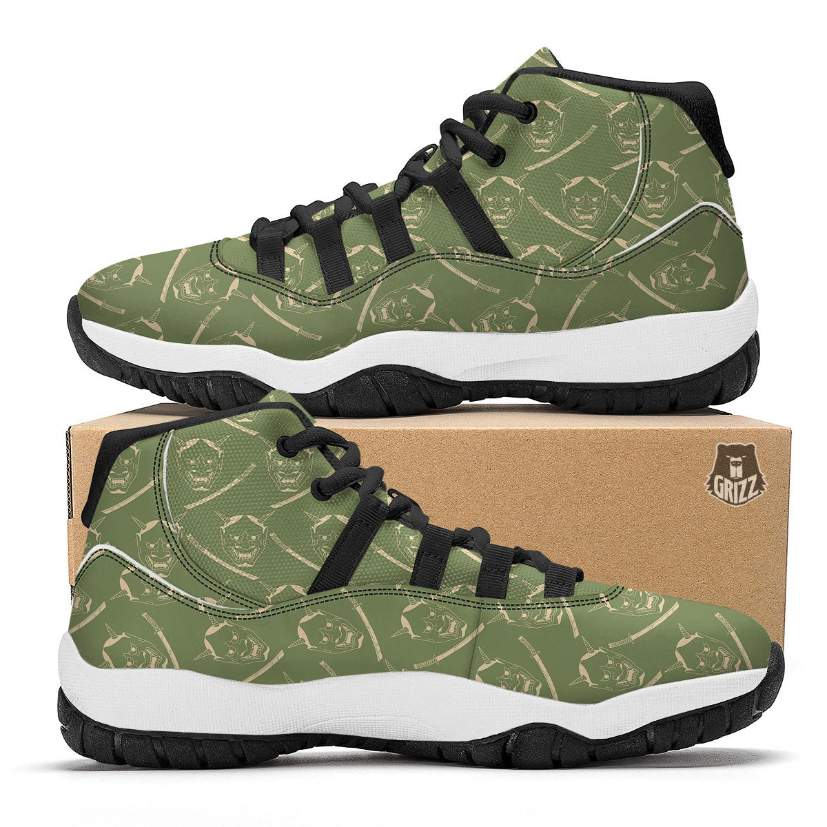 Snowman Cute Print Pattern Black Bball Shoes-grizzshop