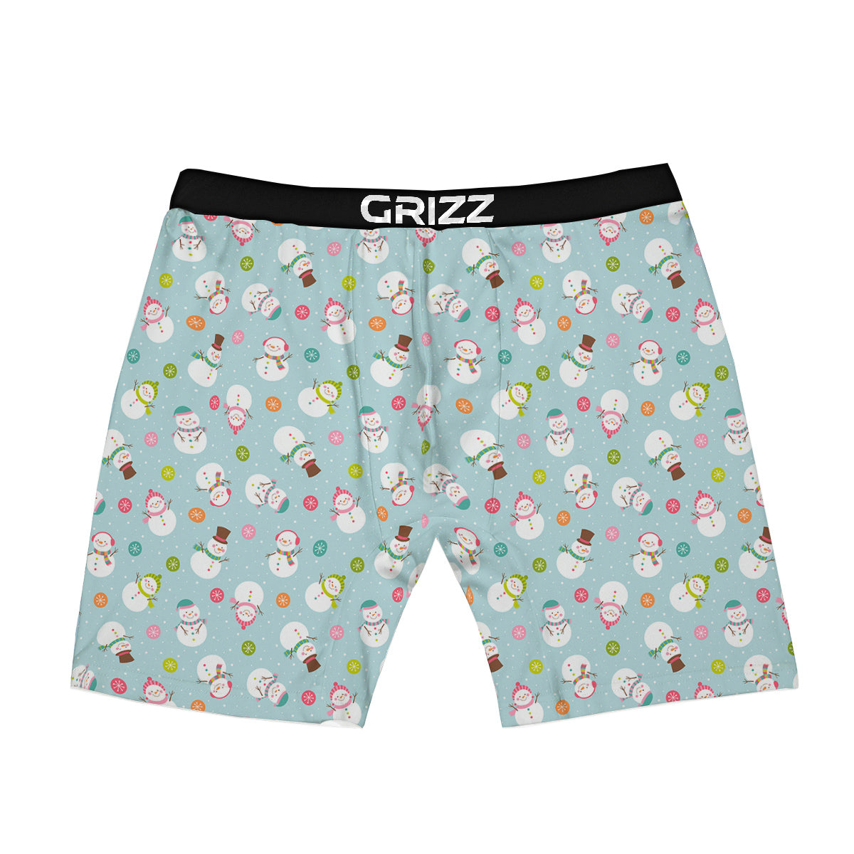 Snowman Cute Print Pattern Boxer Briefs-grizzshop