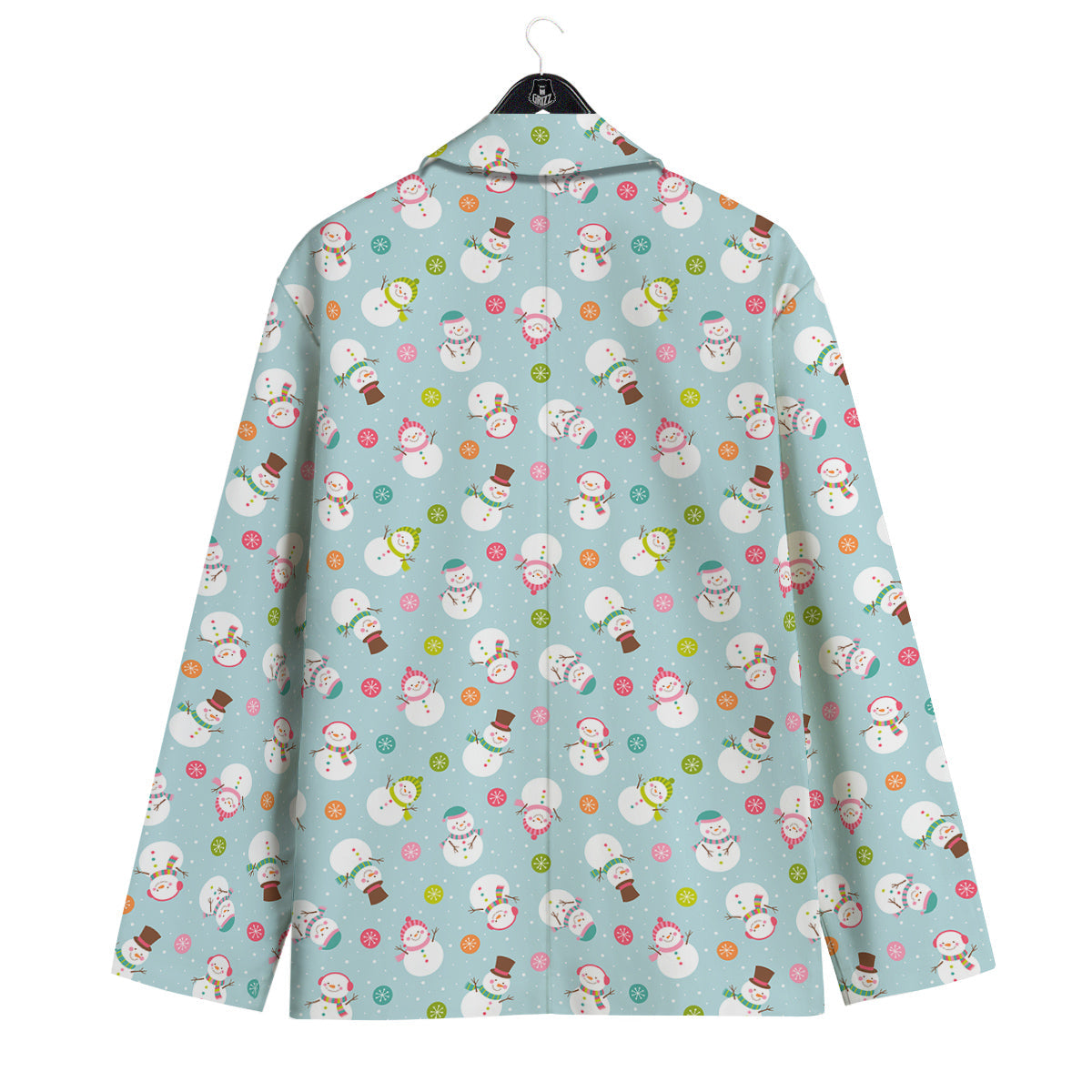 Snowman Cute Print Pattern Men's Sport Coat-grizzshop