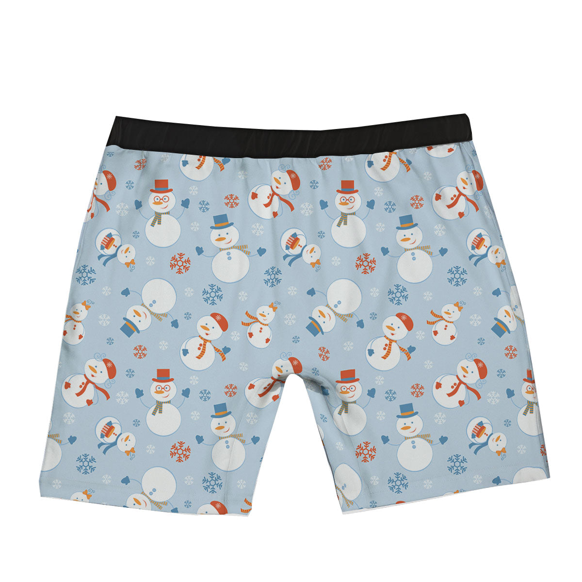 Snowman Holiday Print Pattern Boxer Briefs-grizzshop