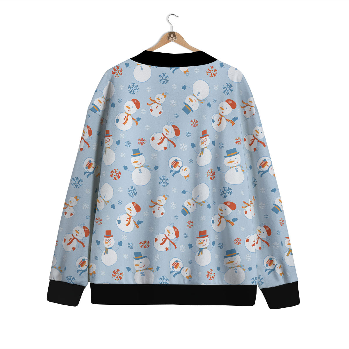 Snowman Holiday Print Pattern Cardigan-grizzshop