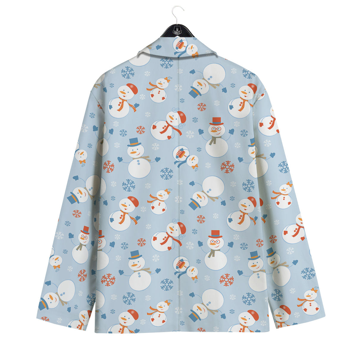 Snowman Holiday Print Pattern Men's Sport Coat-grizzshop