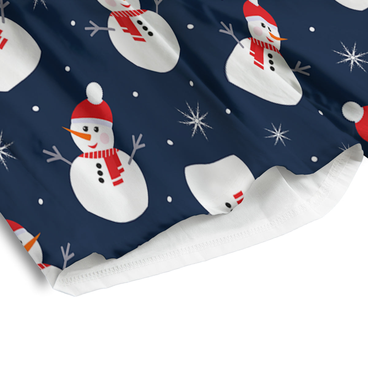 Snowman Print Pattern Men's Athletic Shorts