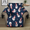 Snowman Print Pattern Recliner Protector-grizzshop