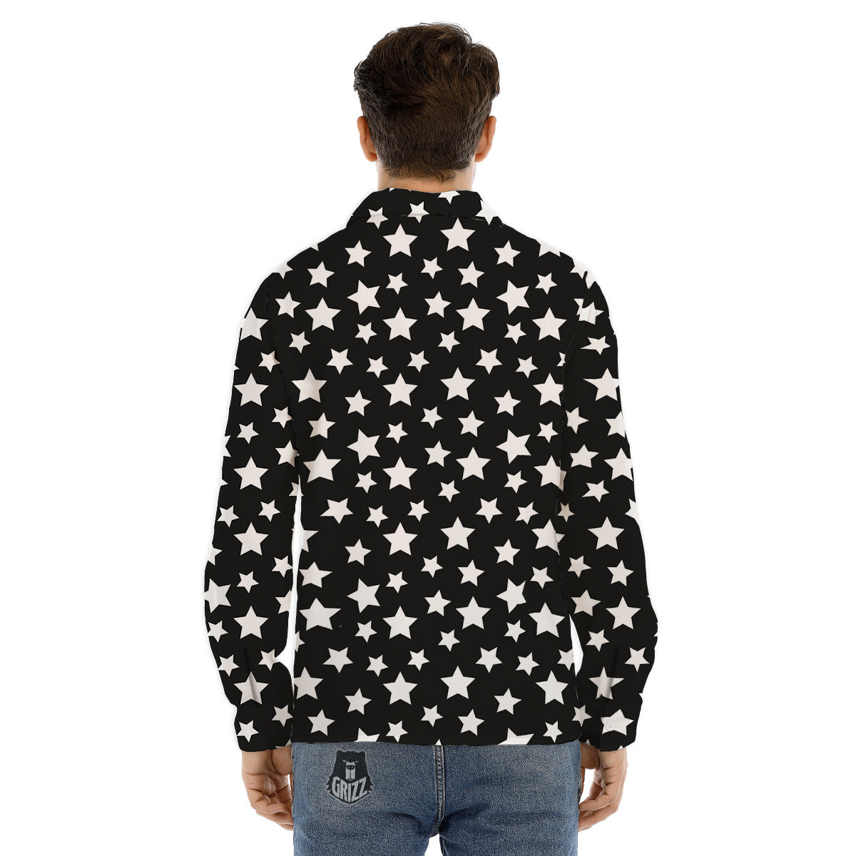 Snowman Red Print Pattern Men's Dress Shirts-grizzshop