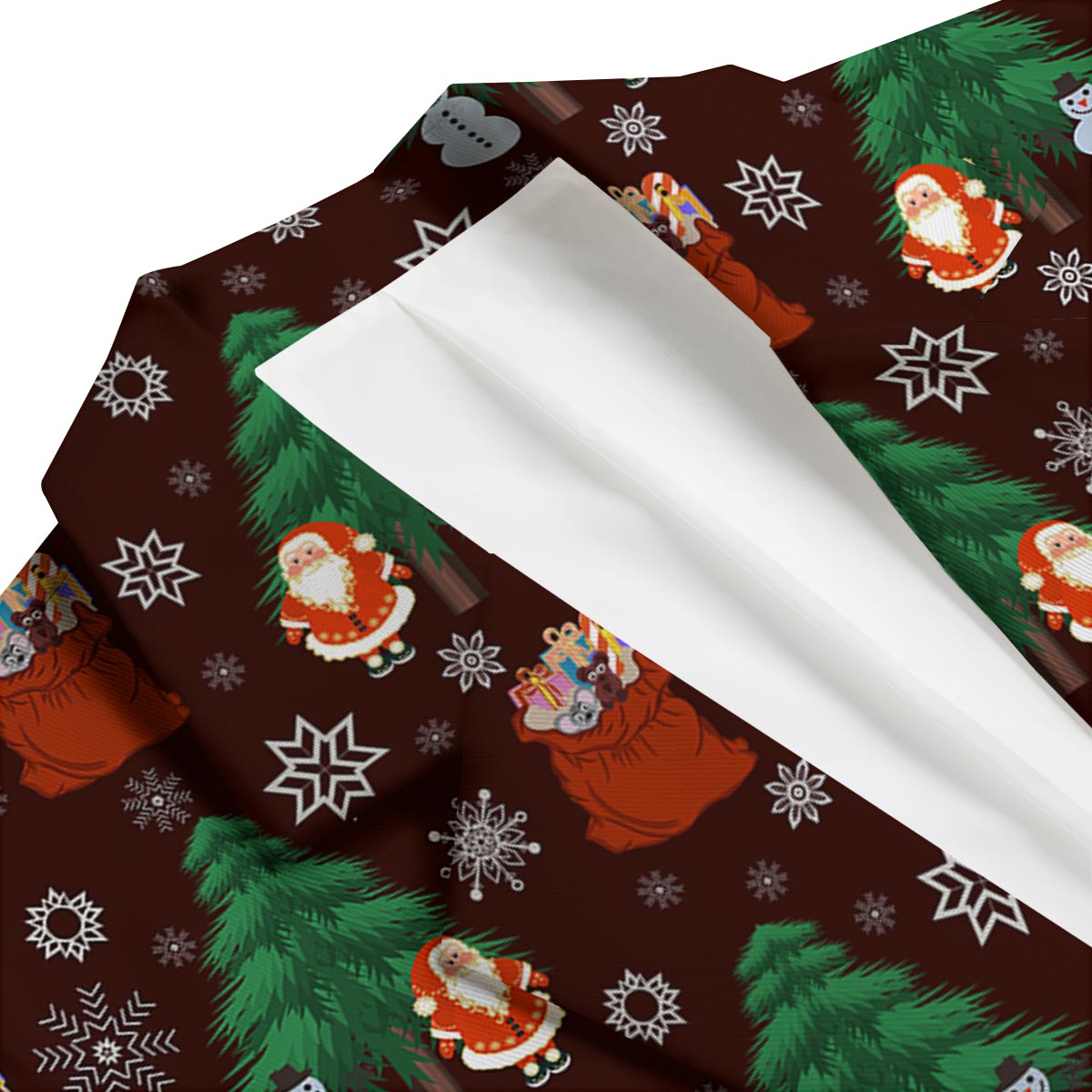 Snowman Santa Print Pattern Men's Blazer-grizzshop