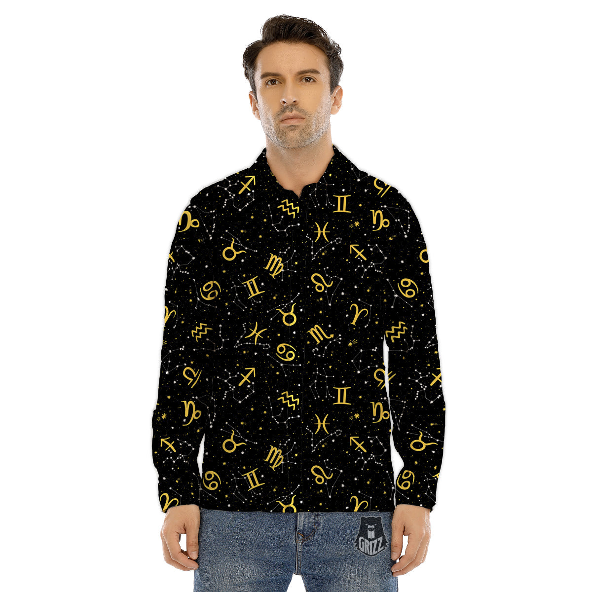 Snowman Santa Print Pattern Men's Dress Shirts-grizzshop