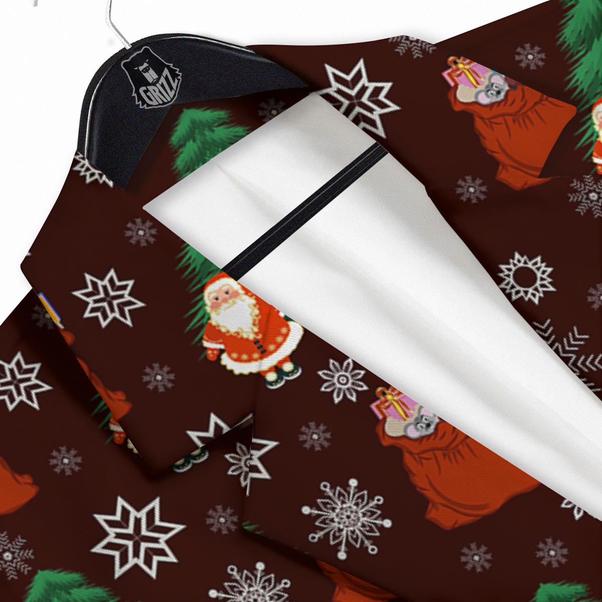 Snowman Santa Print Pattern Men's Sport Coat-grizzshop