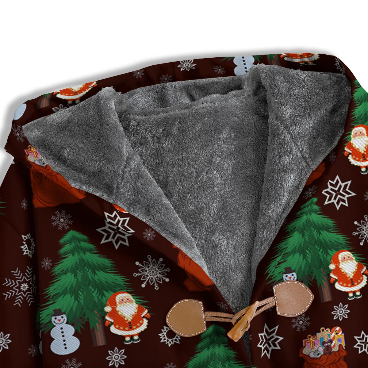 Snowman Santa Print Pattern Men's Windbreaker Jacket-grizzshop