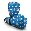 Snowman Snowflake Pattern Print Boxing Gloves-grizzshop