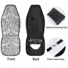 Snowman White And Black Print Pattern Car Seat Covers-grizzshop