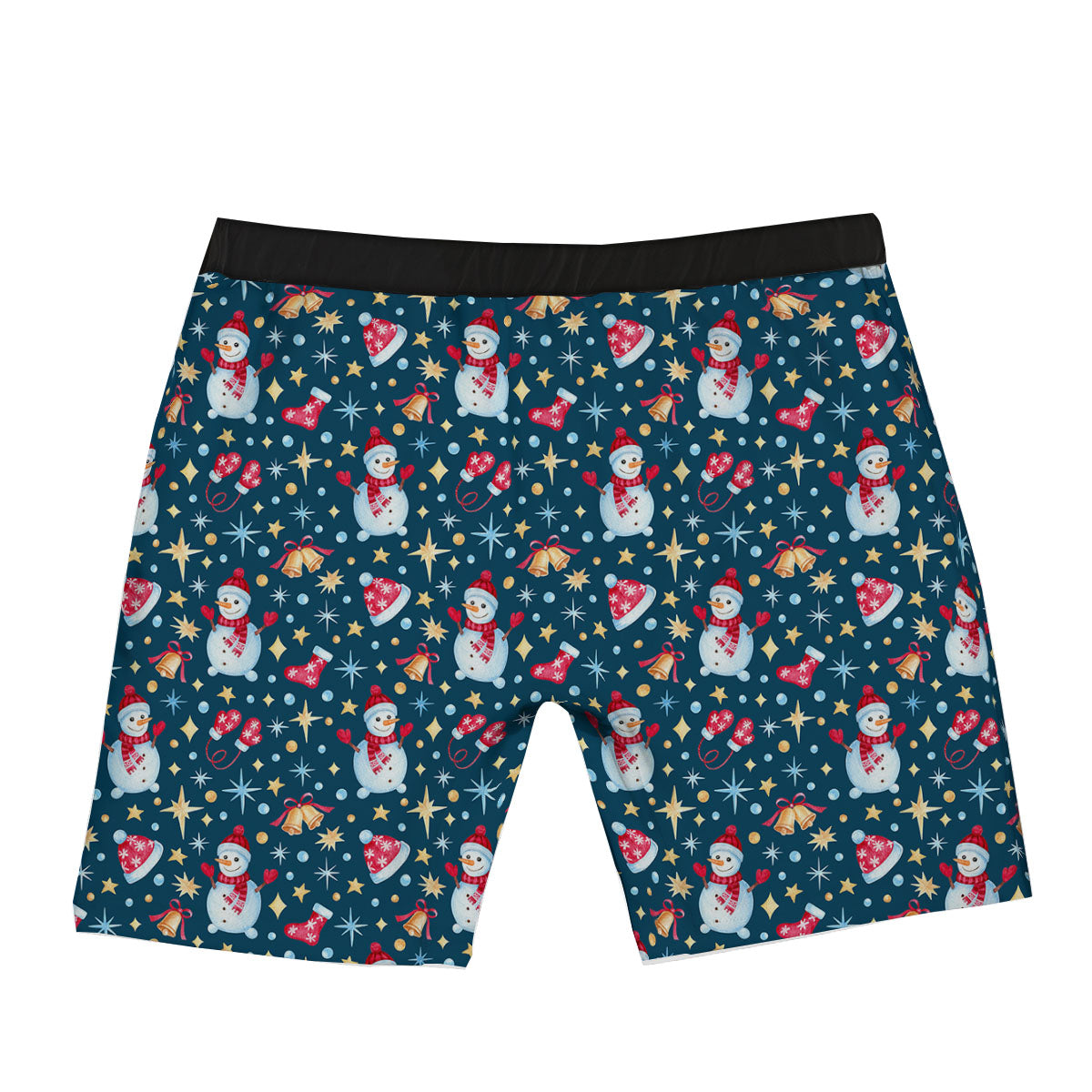 Snowman Christmas Print Pattern Boxer Briefs