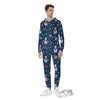 Snowman Christmas Print Pattern Men's Jumpsuit-grizzshop