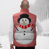 Snowman Cute Print Down Vest