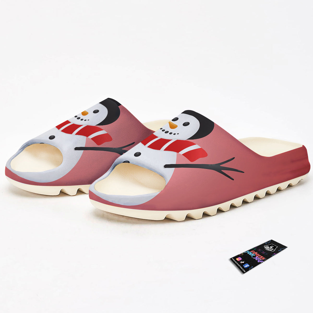 Snowman Cute Print Sandals-grizzshop