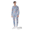 Snowman Holiday Print Pattern Men's Jumpsuit-grizzshop