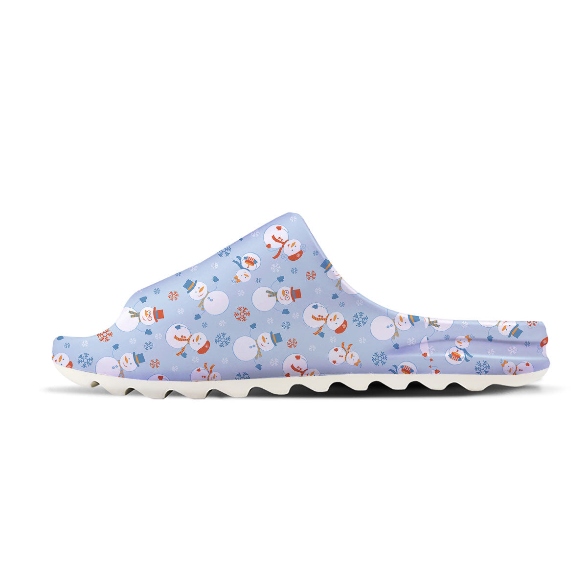 Snowman Holiday Print Pattern Sandals-grizzshop