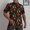 Snowman Santa Print Pattern Untucked Shirts-grizzshop