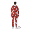 Snowman Xmas Print Pattern Men's Jumpsuit-grizzshop