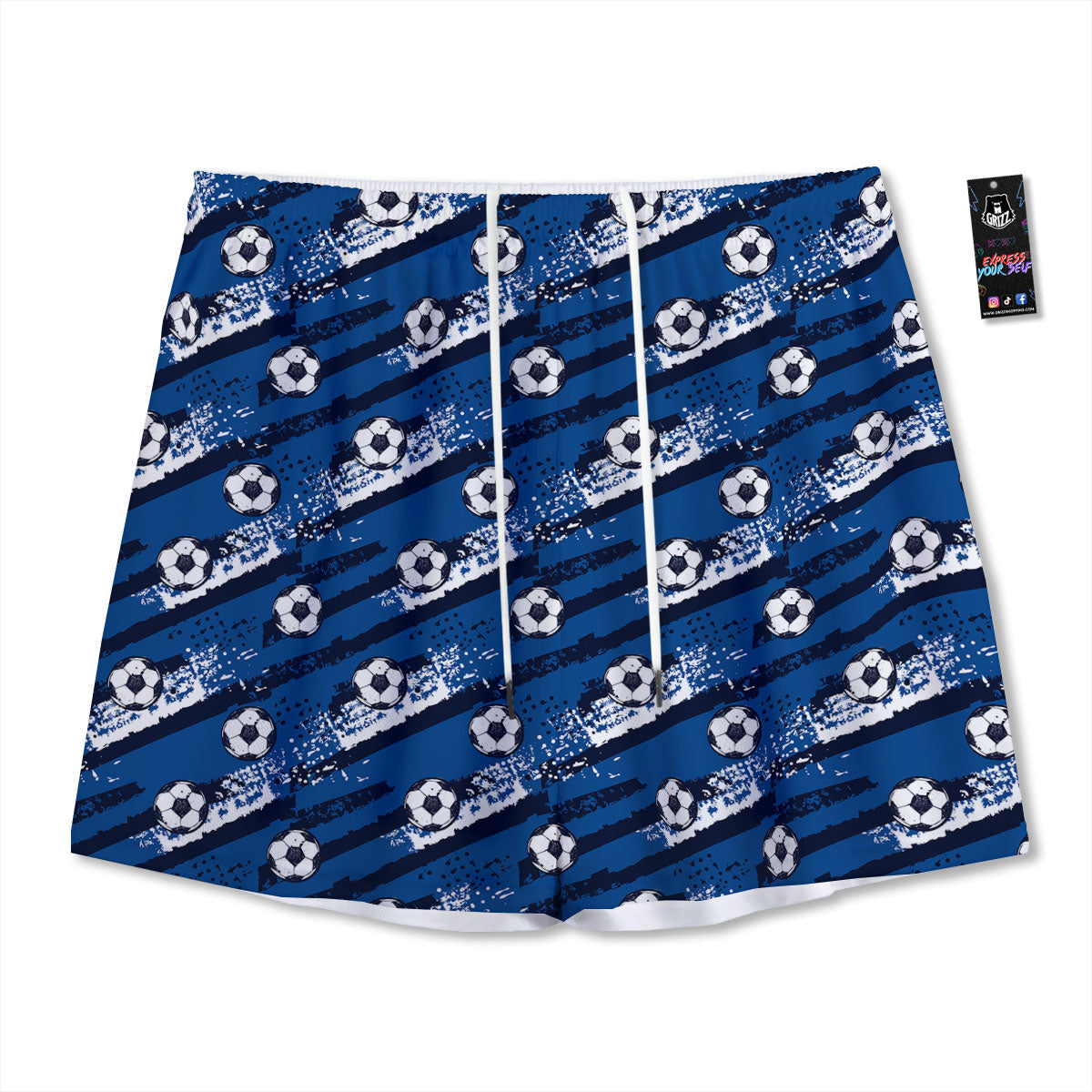 Sheep Doodle Print Pattern Mesh Shorts