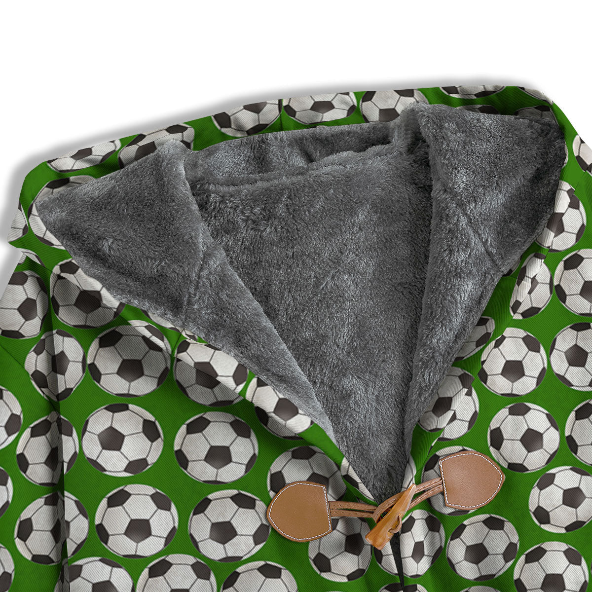 Soccer Ball Green Print Pattern Men's Windbreaker Jacket-grizzshop