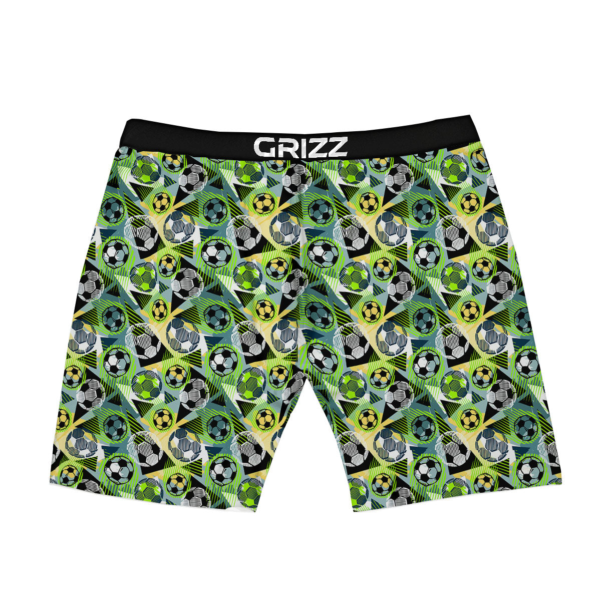 Soccer Ball Grunge Print Pattern Boxer Briefs-grizzshop