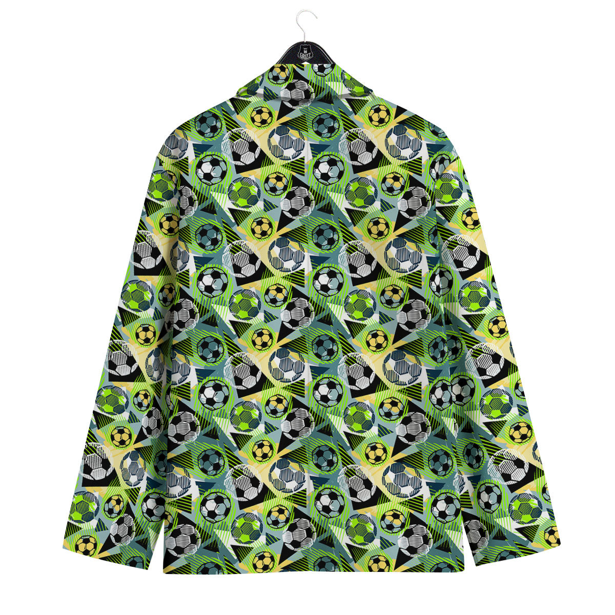 Soccer Ball Grunge Print Pattern Men's Sport Coat-grizzshop