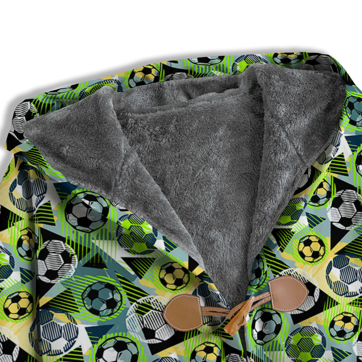 Soccer Ball Grunge Print Pattern Men's Windbreaker Jacket-grizzshop
