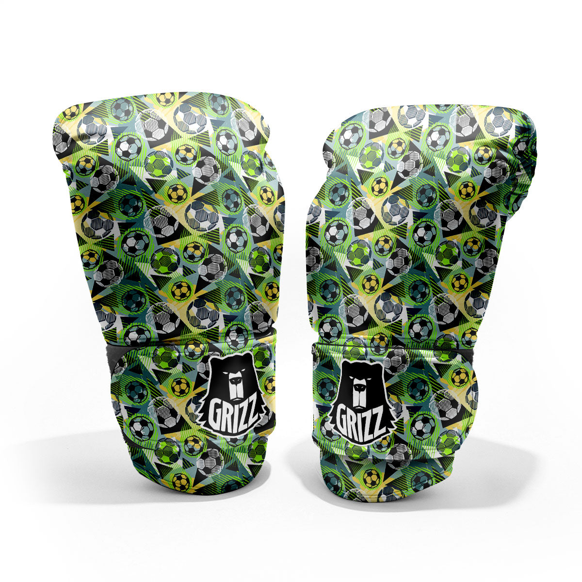 Soccer Ball Grunge Print Pattern Pro Boxing Glove
