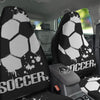 Soccer Ball White And Black Print Car Seat Covers-grizzshop