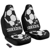 Soccer Ball White And Black Print Car Seat Covers-grizzshop