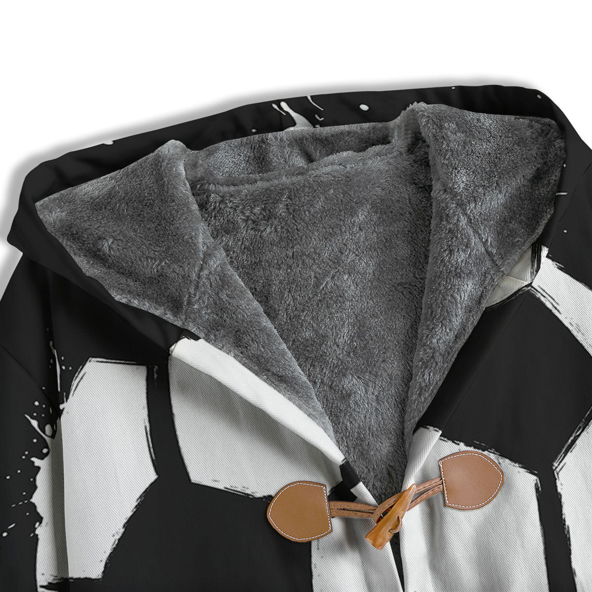 Soccer Ball White And Black Print Men's Windbreaker Jacket-grizzshop