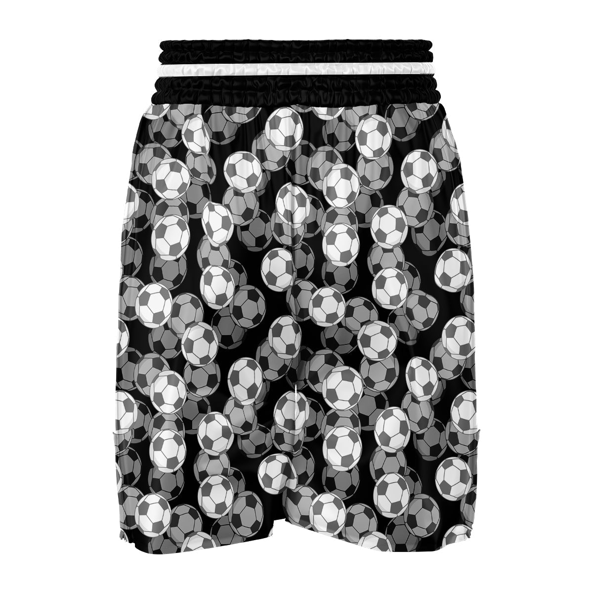 Soccer Pattern Print Boxing Shorts-grizzshop