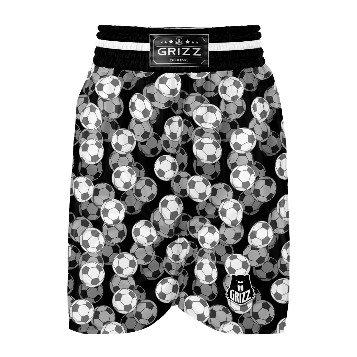 Soccer Pattern Print Boxing Shorts-grizzshop
