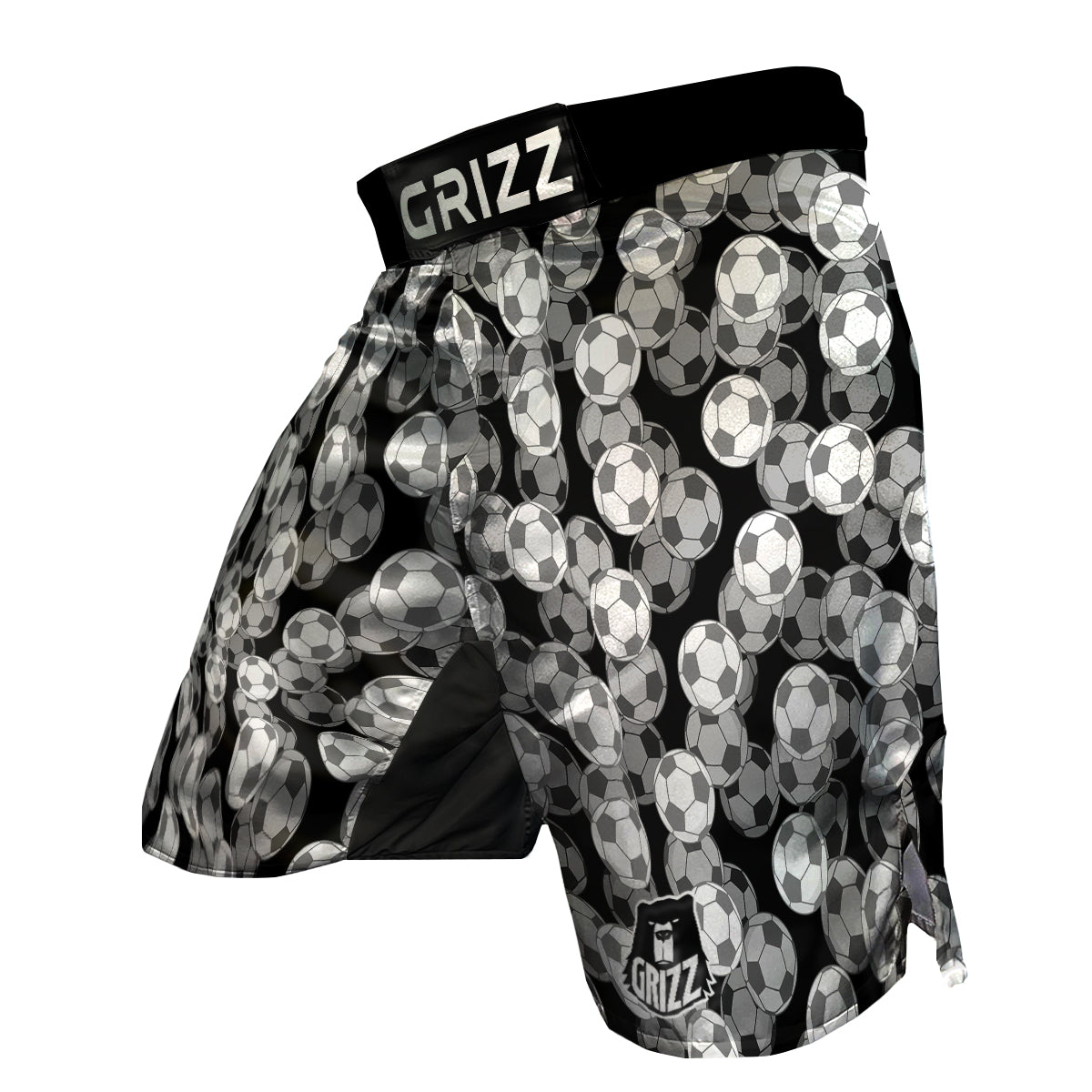 Soccer Pattern Print MMA Shorts-grizzshop