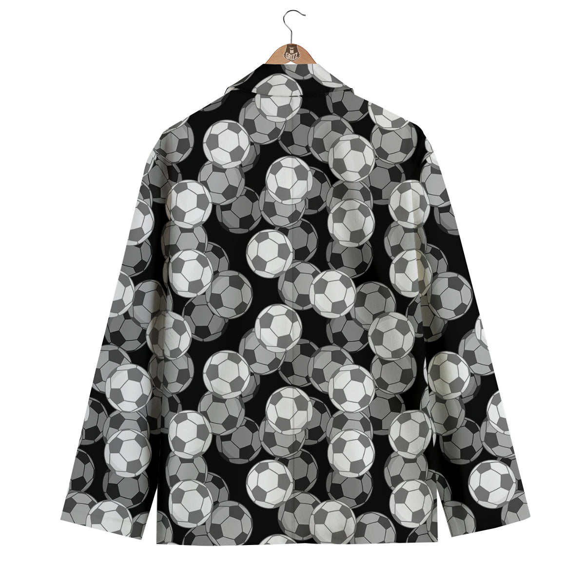 Soccer Pattern Print Men's Blazer-grizzshop