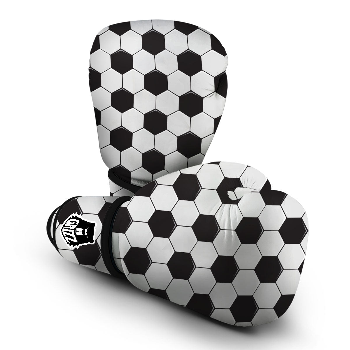 Soccer Print Pattern Boxing Gloves-grizzshop