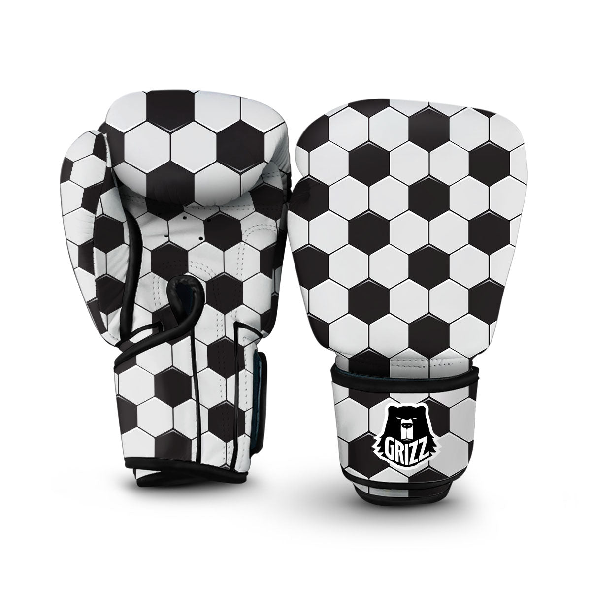 Soccer Print Pattern Boxing Gloves-grizzshop