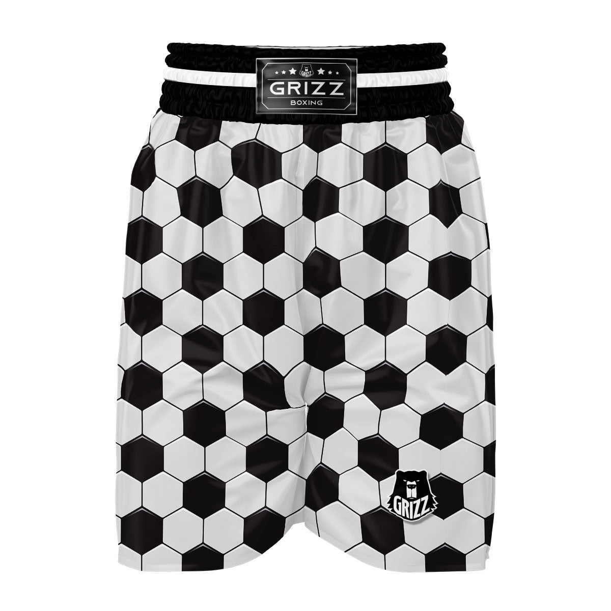 Soccer Print Pattern Boxing Shorts-grizzshop