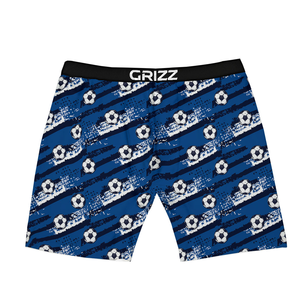 Soccer Ball Blue Print Pattern Boxer Briefs