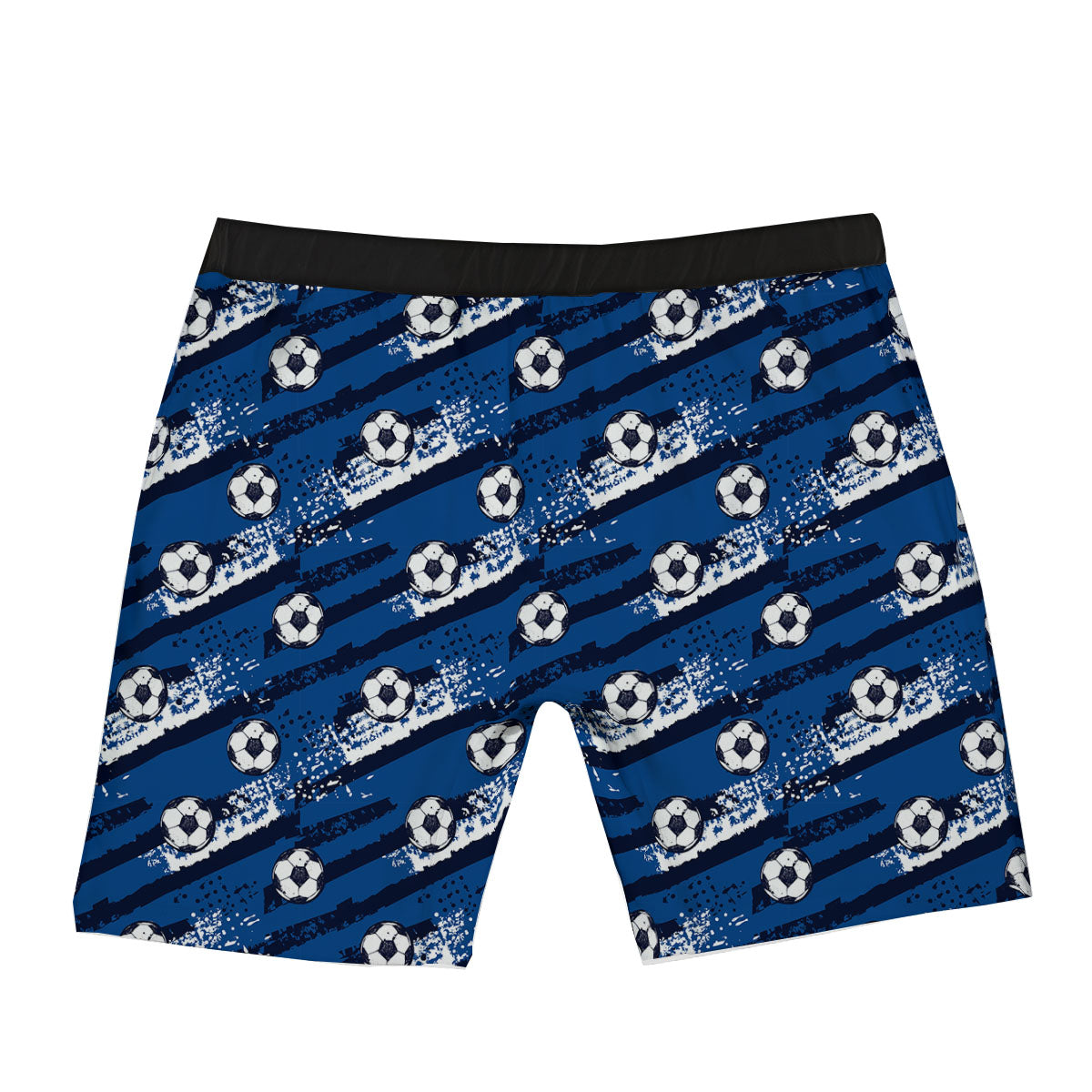 Soccer Ball Blue Print Pattern Boxer Briefs
