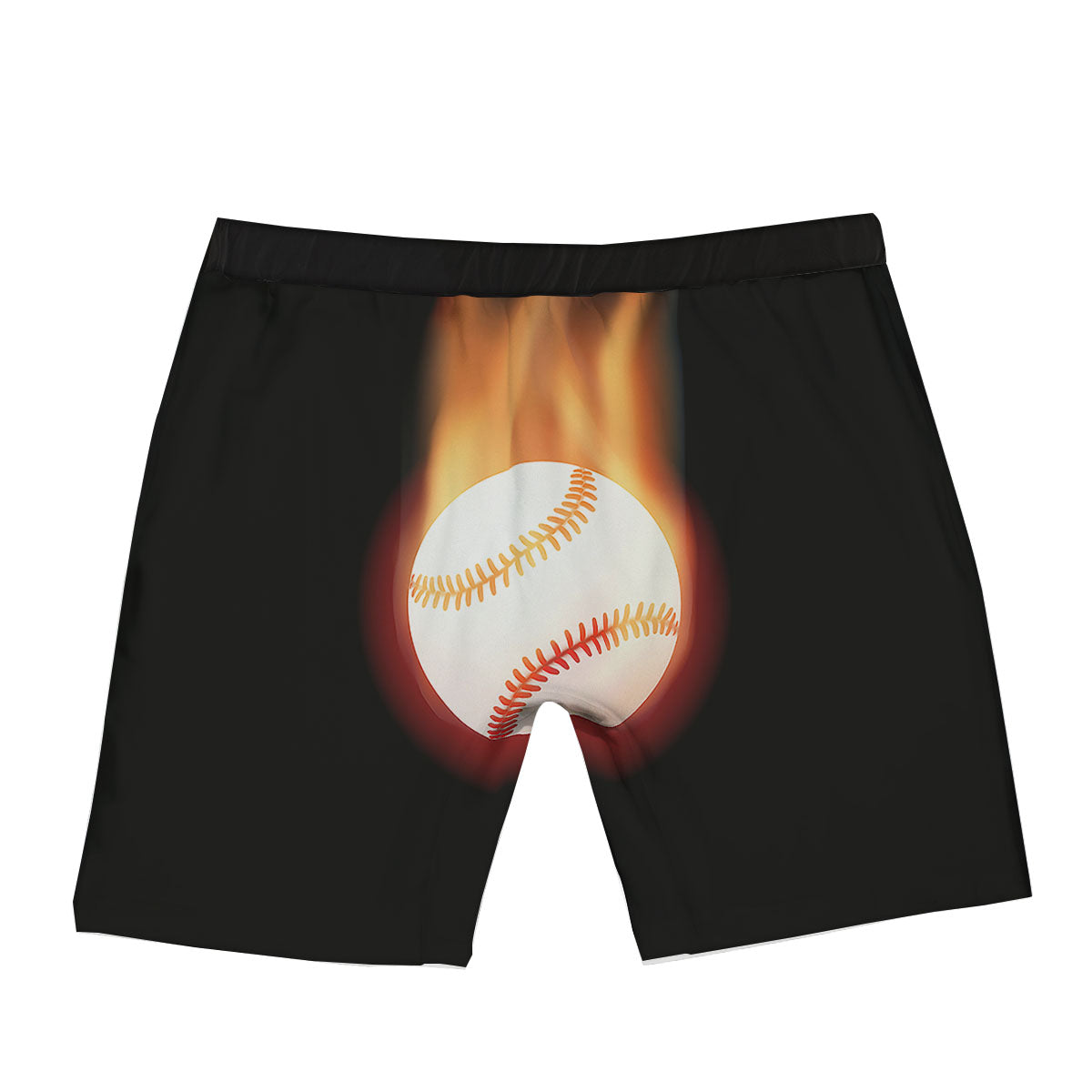 Softball Fireball Print Boxer Briefs-grizzshop