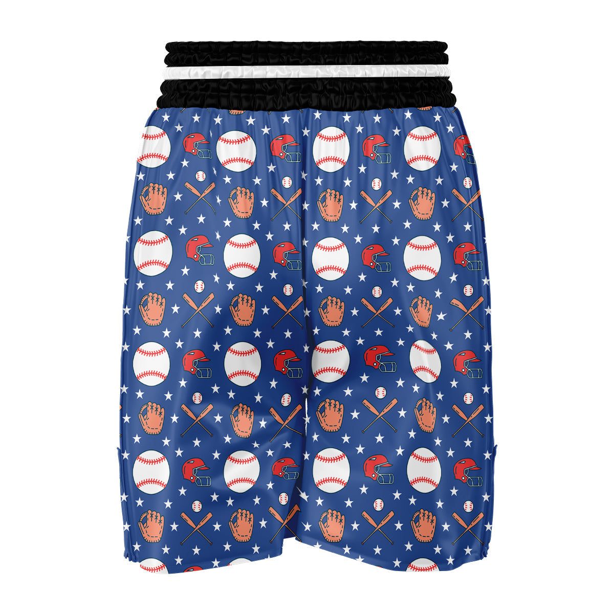 Softball Print Pattern Boxing Shorts-grizzshop