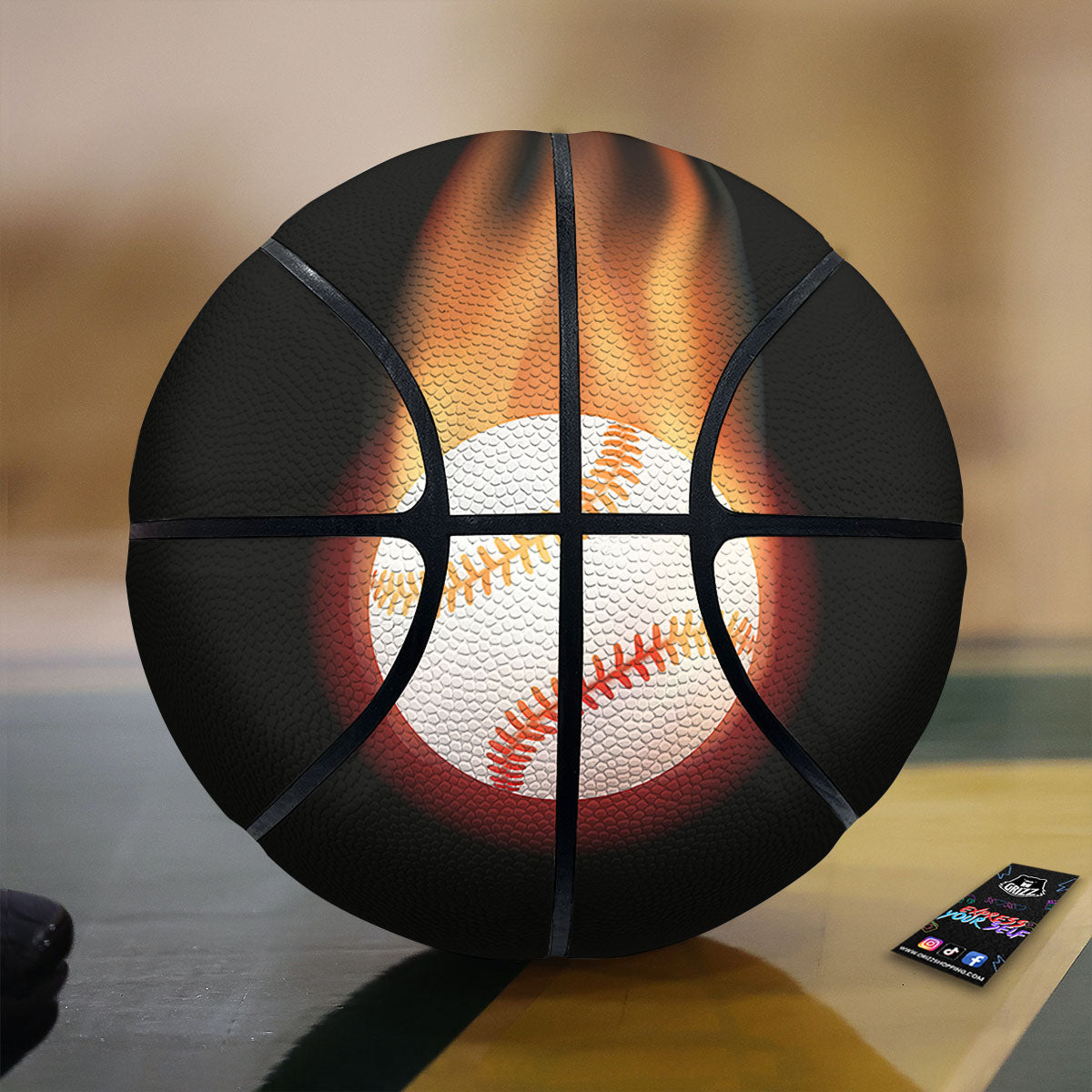 Stars And Moon Phase Print Pattern Basketball