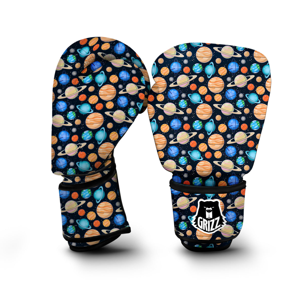 Solar System And Planet Print Pattern Boxing Gloves-grizzshop