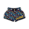 Solar System Planet Print Pattern Muay Thai Boxing Shorts-grizzshop