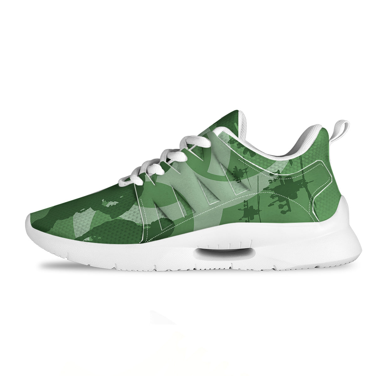 Soldiers And Biohazard Print Tennis Shoes-grizzshop