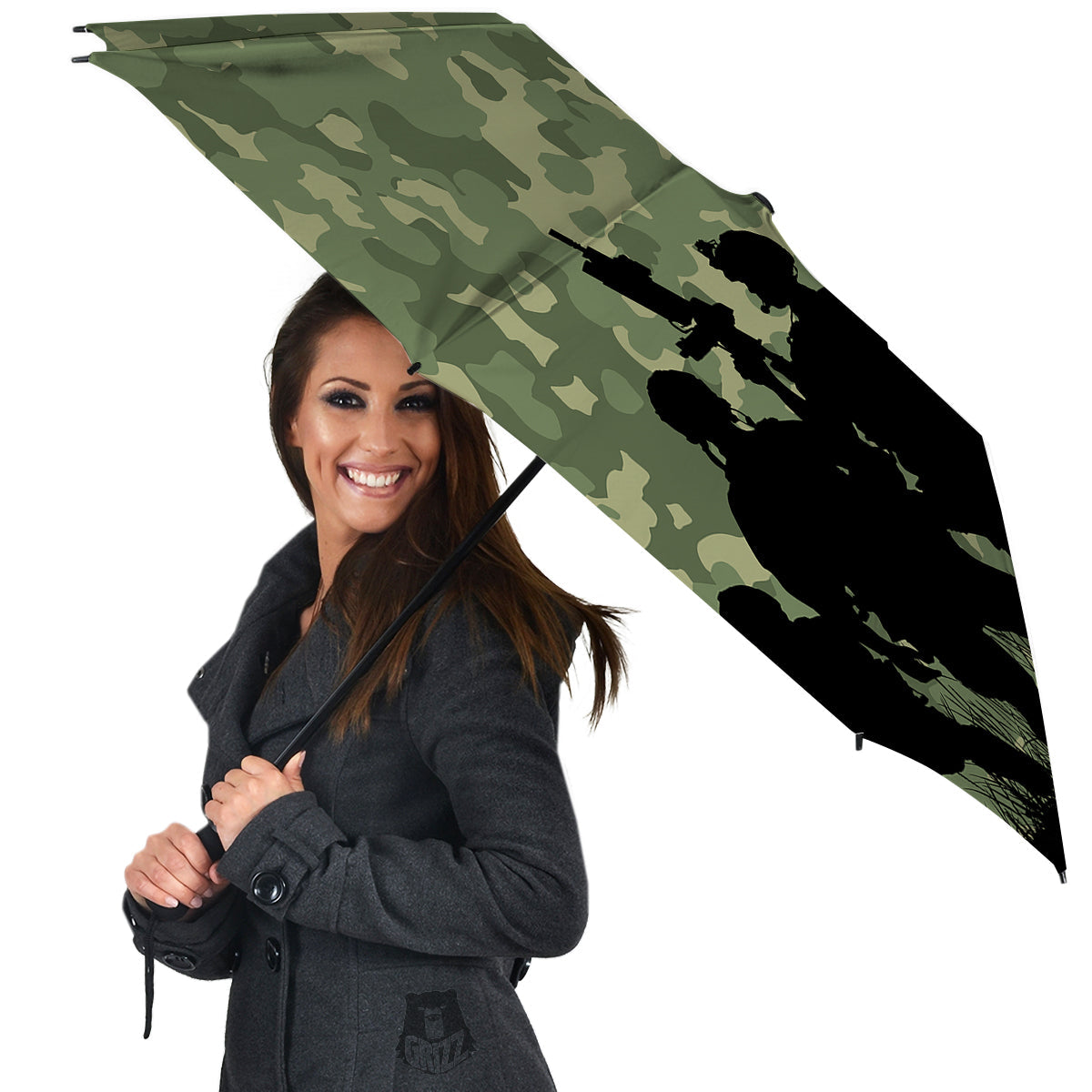 Soldiers And Camouflage Print Umbrella-grizzshop